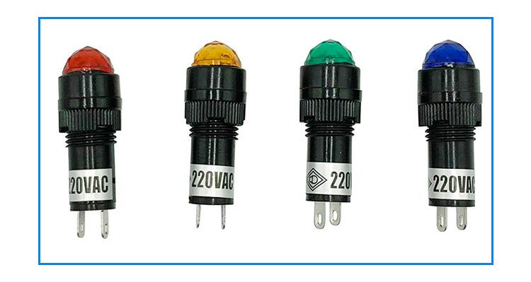 nxd-211a口径10mm微型指示灯 高亮度纯色指示灯 低压电器信号灯